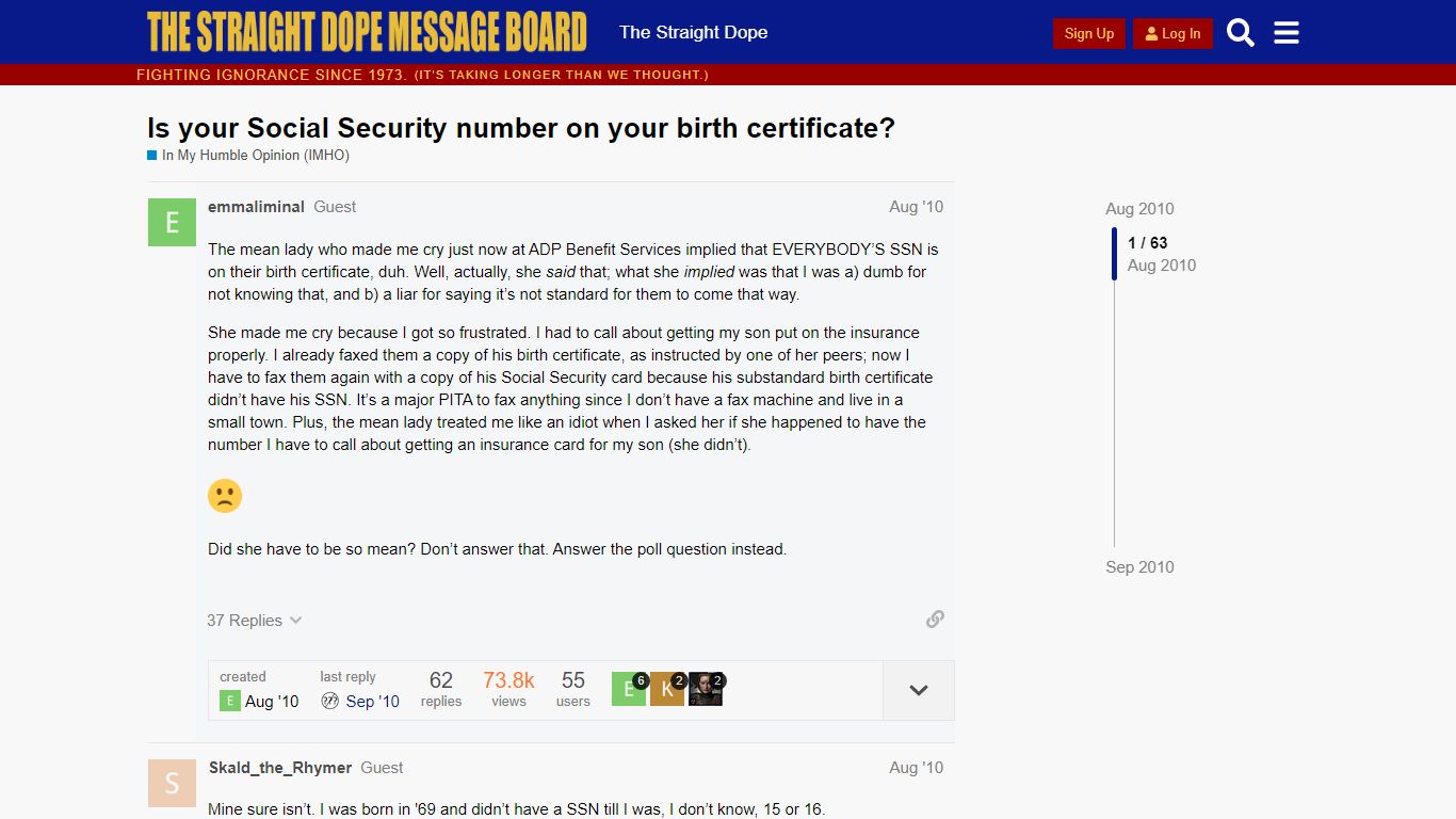 Is your Social Security number on your birth certificate?
